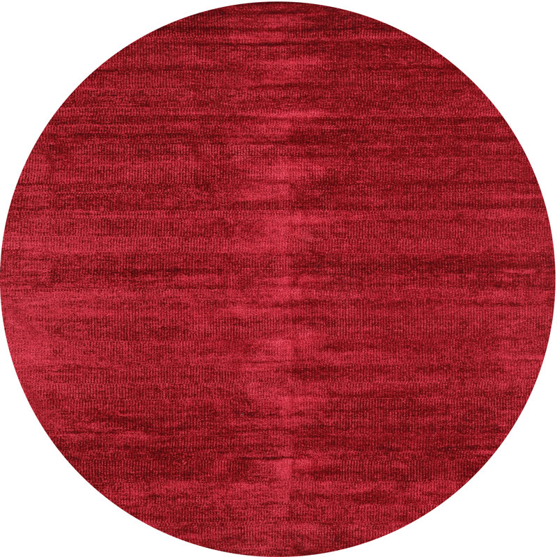 Tapis contemporain marron, Rond 8 pi