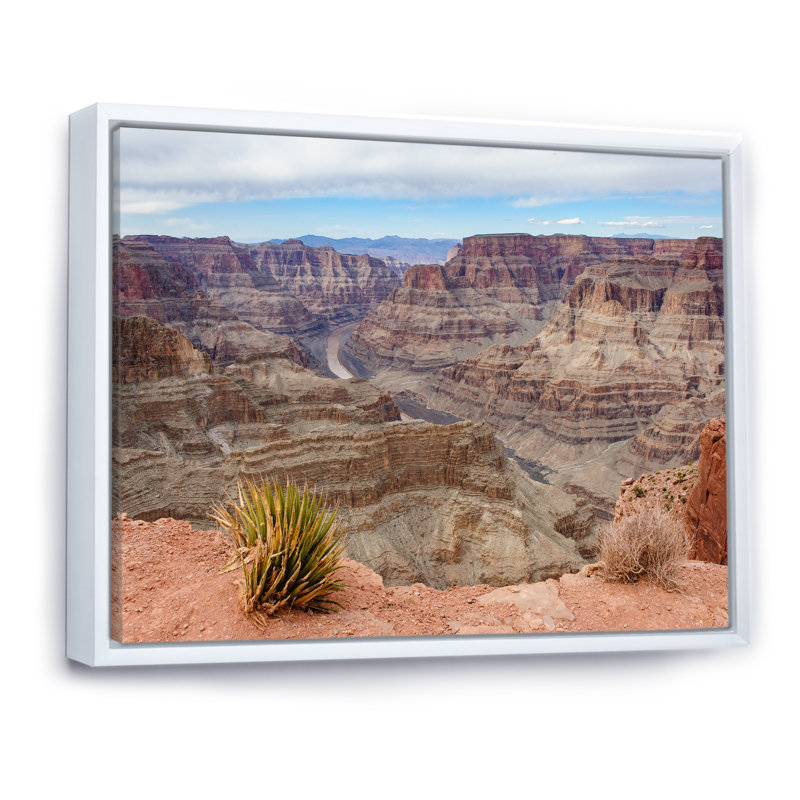 Grand Canyon à l'Ouest de l'Arizona II, H 30 po x l 40 po x P 1,5 po, Toile blanche