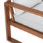 Banc d'extérieur 3 places Grafton Eucalyptus avec coussins gris
