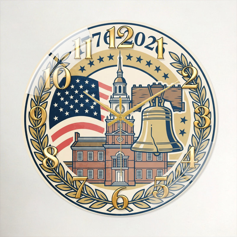 American Heritage USA 250th Anniversary Merchandise Modern, 60 x 60 cm (23,6 x 23,6 pouces)