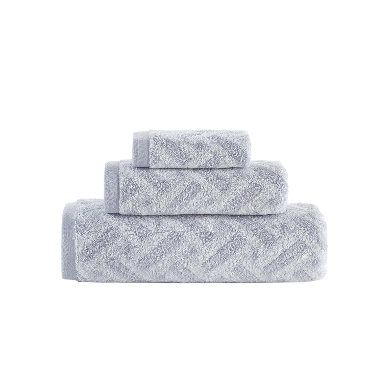 Ensemble de serviettes 3 pièces Brooks Brothers, Argent