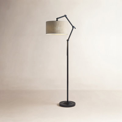 77'' Dimmable Swing Arm Floor Lamp