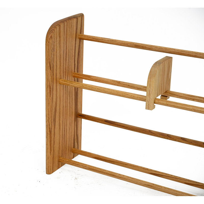 Support DVD / VHS en bois à chevilles - Série 05, H 61,75 po x l 24,25 po x P 7,25 po, Naturel