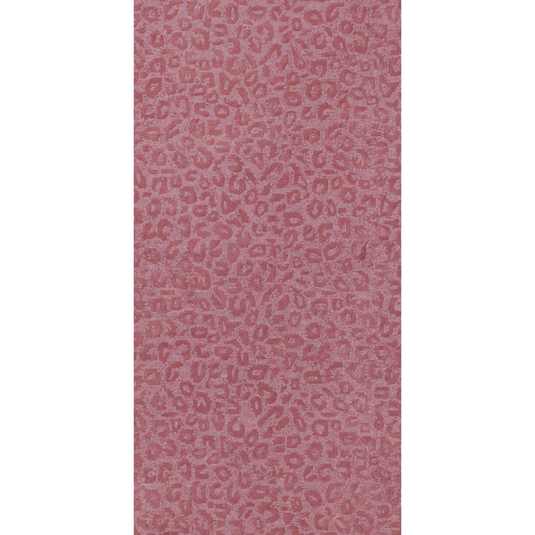 Leopardess Dusty Rose Hand-Tufted Responsible Wool Rug