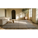 Flatweave Wool Area Rug in Multicolored
