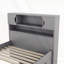Lit plateforme en bois avec tiroirs et tables de chevet-641979208