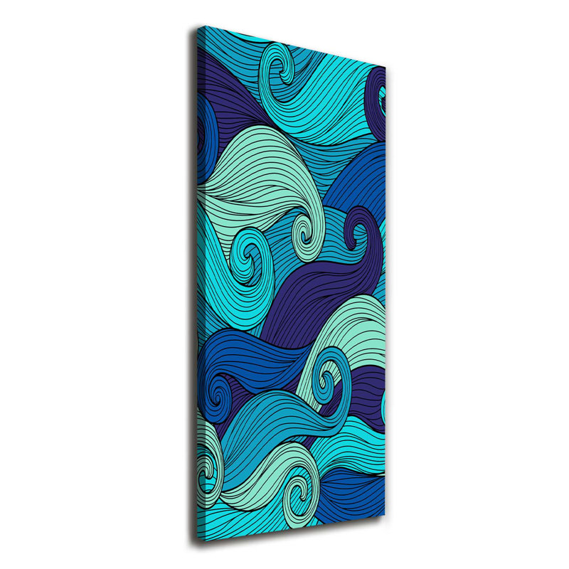 Abstract Waves - Wrapped Canvas Print