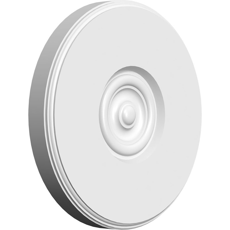 Standard Grayson Bullseye Rosette with Beveled Edge, 8" H x 8" W x 1" D