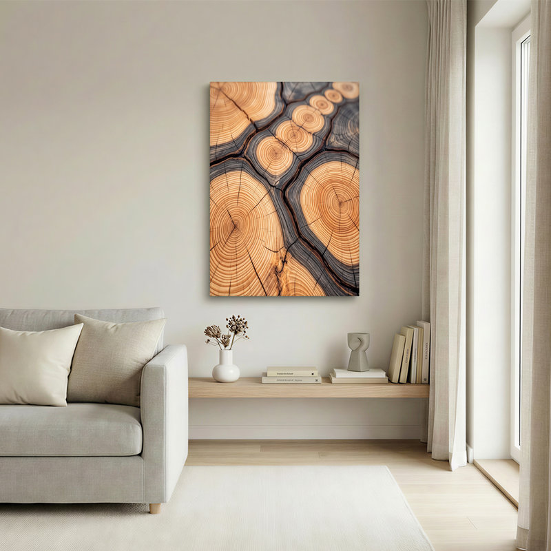 Art mural sur toile en bois, H 12 po x l 18 po