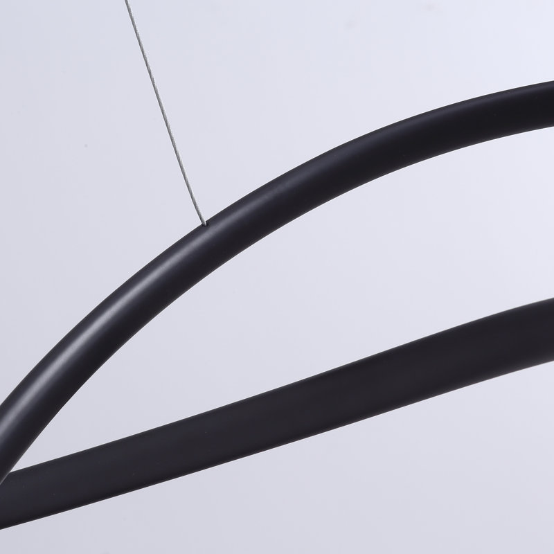 Anaida 1 - Light Unique / Statement LED Energy Saving Modern Linear Dimmable LED Pendant, Black