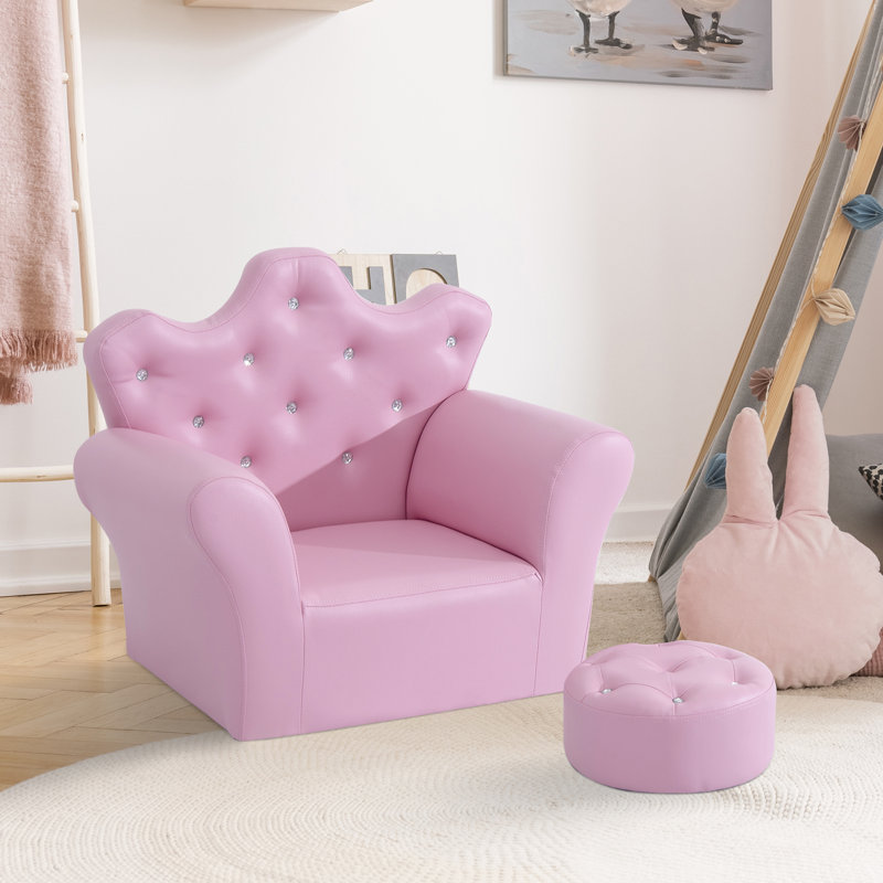 Caputo Kids 7'' Club Chair Chair and Ottoman