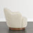 Modern Upholstered Swivel Barrel Chair With Solid Wood Base-1349720235