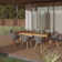 Anautica 8 - Person Wood Patio Dining Set with Rectangular Table