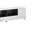Console à 2 tiroirs blanc brillant