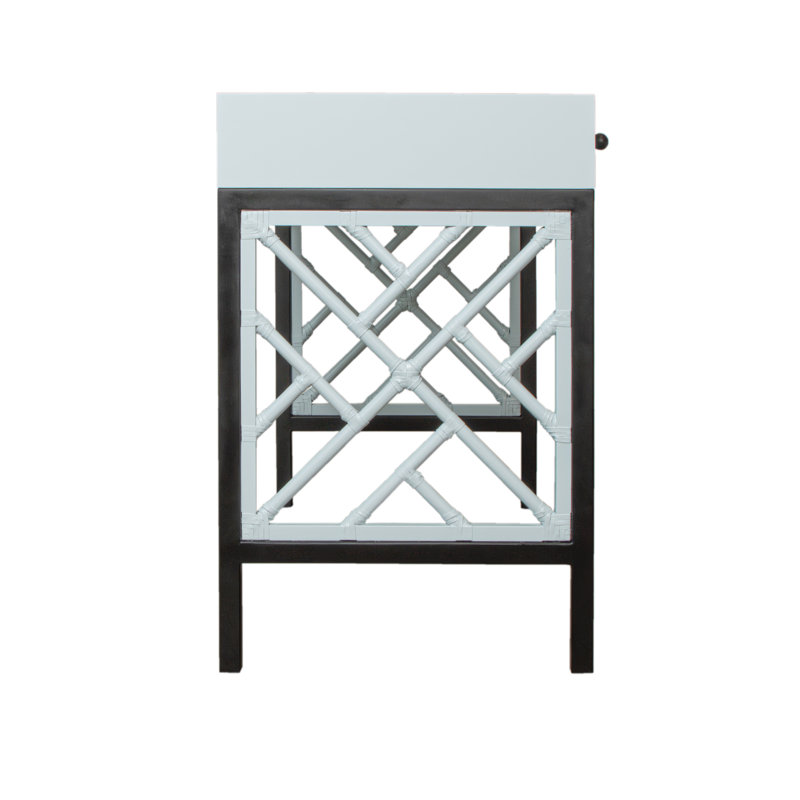 Chippendale Writing Desk, Light Blue