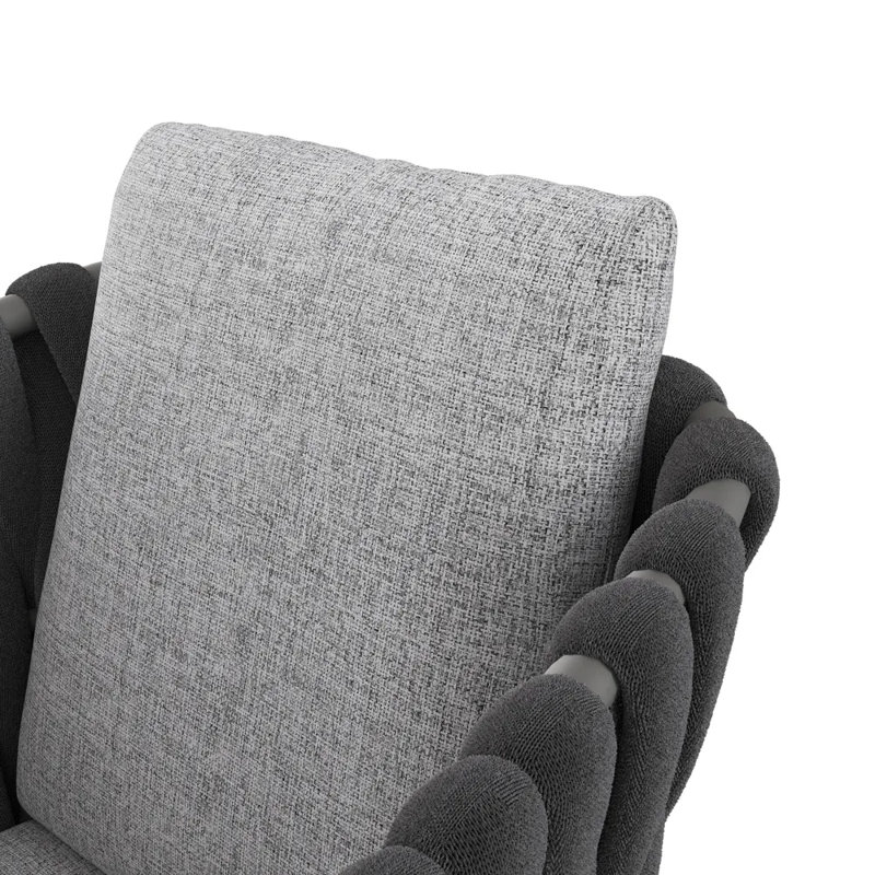 Modern Outdoor Black Wicker Chair Set Of 2
