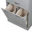 Bathroom Storage Cabinet With Two Laundry Baskets, Storage Cabinet With Doors And Drawer For Home-814158819