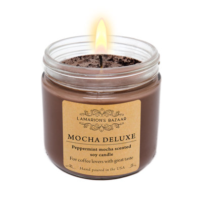Moka Deluxe - Bougie parfumée à la menthe poivrée - Bougie soja