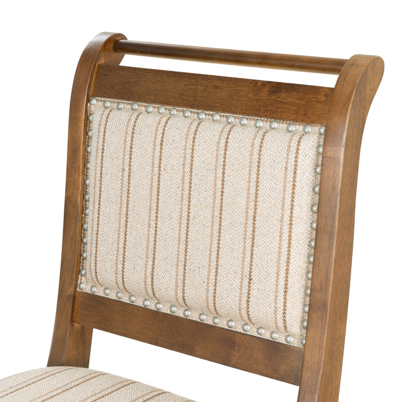 Eidson Wood Upholstered Bar & Counter Stool, Counter Stool (26" Seat Height), Brown