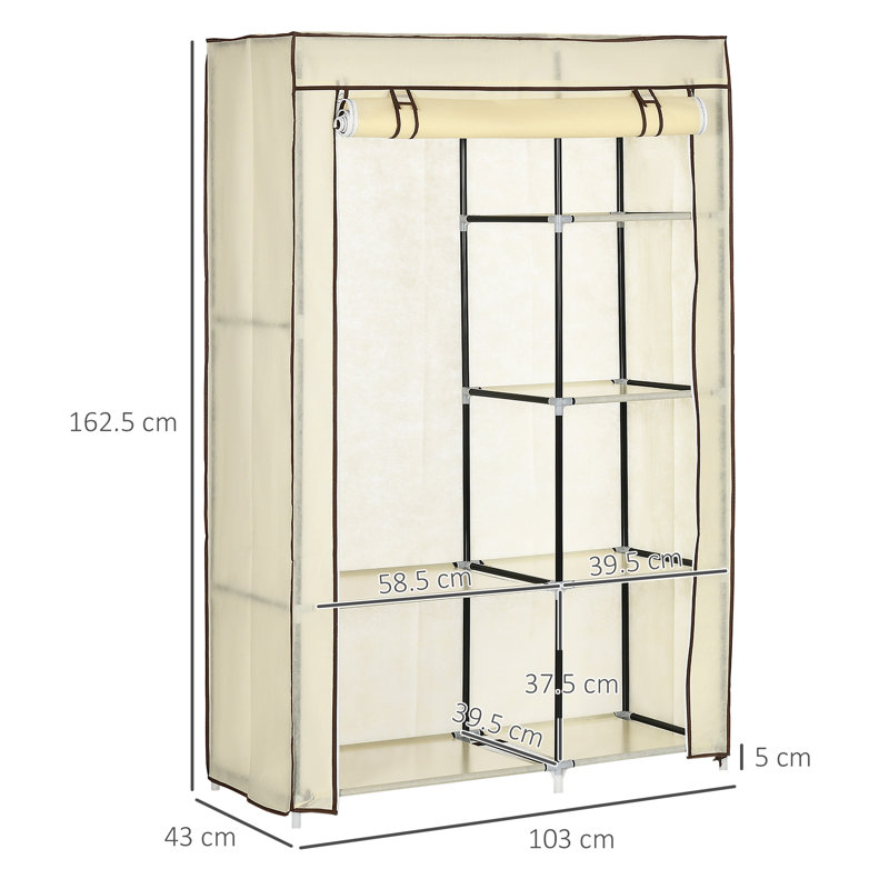 Chartier 44cm Closet System, Cream