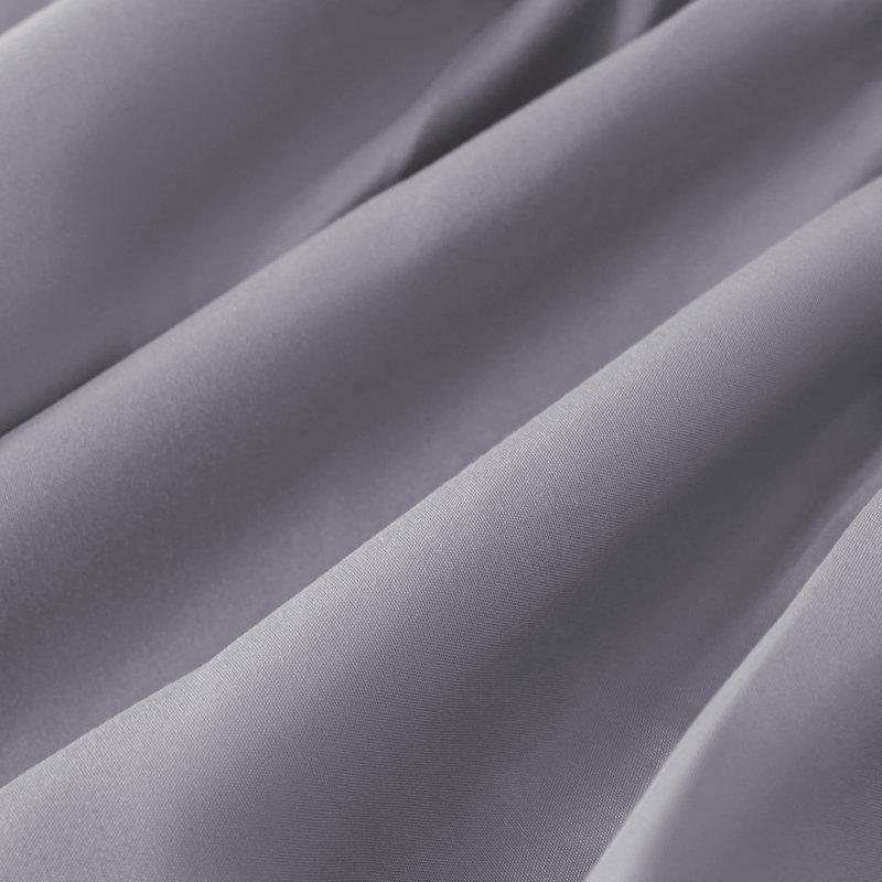 Super Soft Extra Deep Pocket Microfiber Brushed Fitted Sheet, Grey, Kingsize (5')