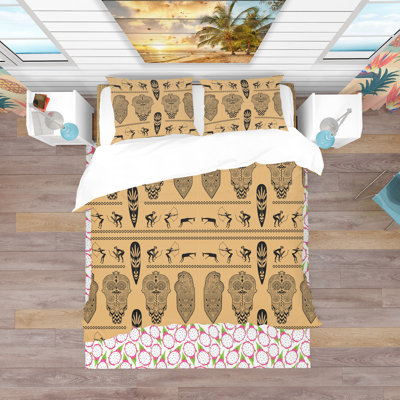 Ensemble de housse de couette tropical