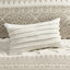 Housse de couette 3 pièces double / grand, coton avec capitonnage en chenille, touche rétro, motif, revers taupe uni, aspect chic lavable à la machine, envers-118022793-118022794