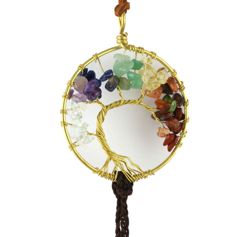 Ornement en forme de pampille 16 po 7 Chakra Tree