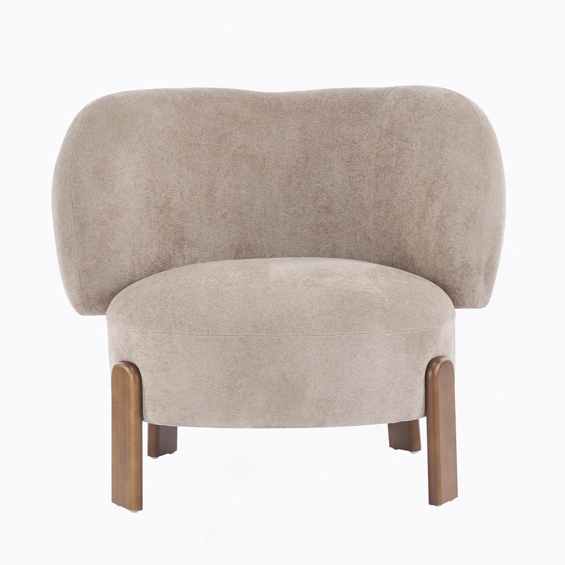 Fauteuil à oreilles Cozy, Marron clair