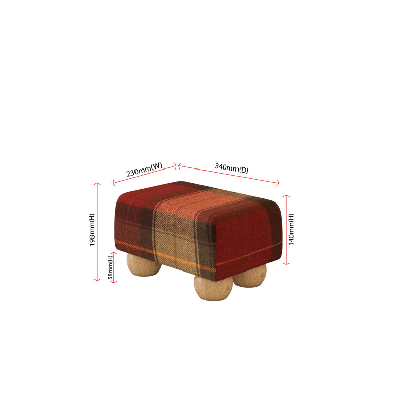 Manufactured Wood Accent Stool, Natural