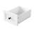 53Inch Large Kitchen Island With Drop Leaf, Power Outlet, Door Internal Storage Rack, Rolling Kitchen Cart On 5 Wheels With 5 Open Side Racks For Kitchen, Dining Room,White(Not Include Bar Stools)