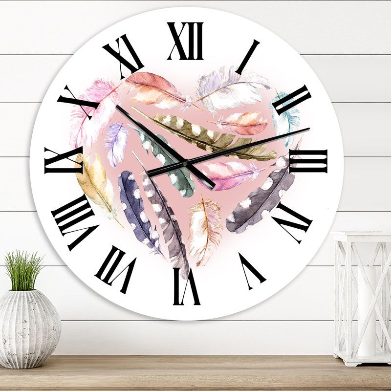 Horloge murale bohème et éclectique, Surdimensionné