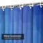 Rideau de douche hexagonal clair avec 12 crochets-1191611322
