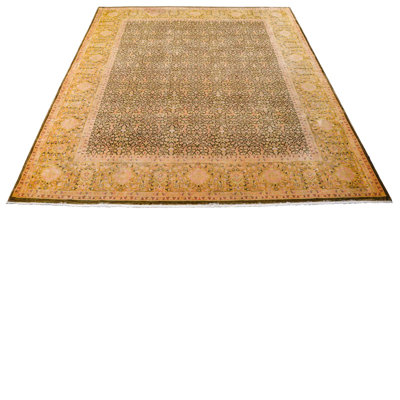 One-of-a-Kind 7'10'' X 10'1'' 1990s Wool Area Rug in