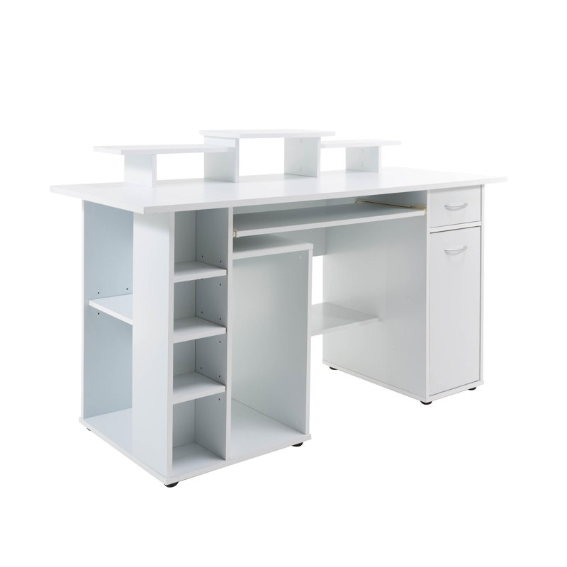 Boyden Solid Wood Solid Wood Computer Desk, White