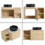 Ensemble de meuble-lavabo simple 36 po avec lavabo en céramique et tablettes de rangement Greythor, ensemble de meuble-lavabo simple 36 po avec plateau en pierre reconstituée-1347676910-1355664483