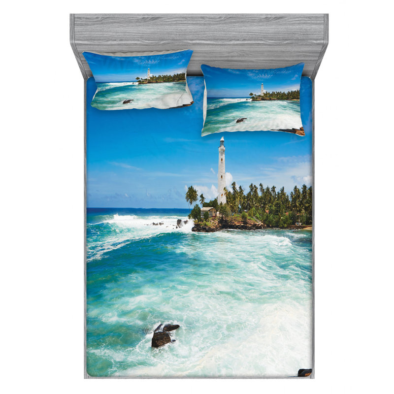 Lighthouse Microfiber Sheet Set, Queen Sheet Set with Fitted Sheet