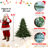 Full-Shaped 9FT Christmas Tree with 3451 Tips – PE/PVC Mixed Needles, Wide Base for Large Spaces, Hinged Structure for Easy Setup, Metal Stand for Strong Support*