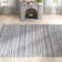 Valentin Striped Blue/Charcoal Indoor/Outdoor Area Rug