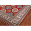 Tapis oriental rouge à motif de teinture de légumes Kazak rouge 8 x 10