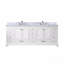 Ensemble de meuble-lavabo double 84 po x P 22 po avec plateau en marbre de Carrare et robinet-1698319729