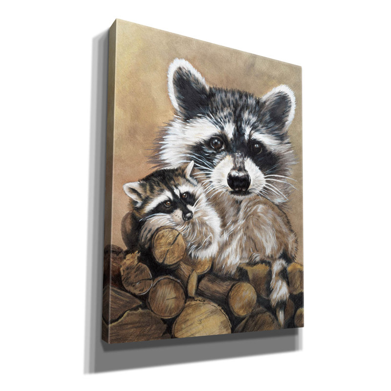 «Bandit on Canvas» par Barbara Keith, H 16 po x l 12 po x P 0,75 po