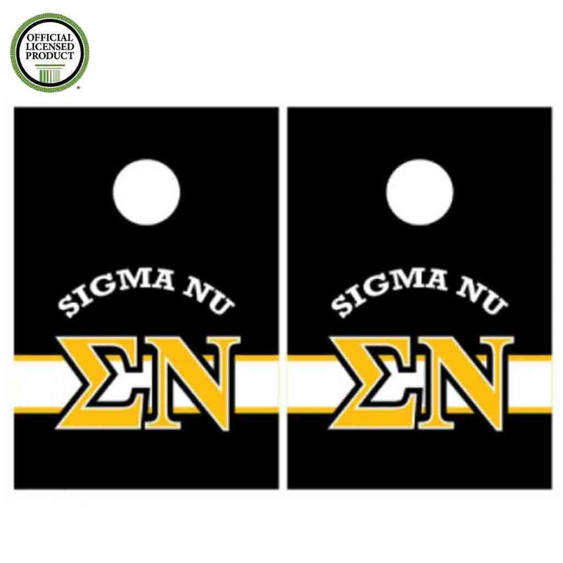 VictoryStore.com Solid Wood Cornhole Set, Sigma Nu