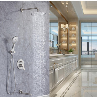 Système de douche complet avec valve brute