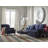 Tommy Hilfiger Ellias Modern Coffee Table with Two Drawers, Glossy Black Top, Golden Metal Frame