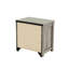Bedroom Nightstand In Grey, Containing 2 Drawers Grey With Useful