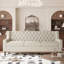 Canapé Chesterfield à accoudoirs roulés 78,75 po Tenice-39946268