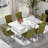 Rectangle Marble Texture Dining Table Set-1078780863-1078780856-1078780857