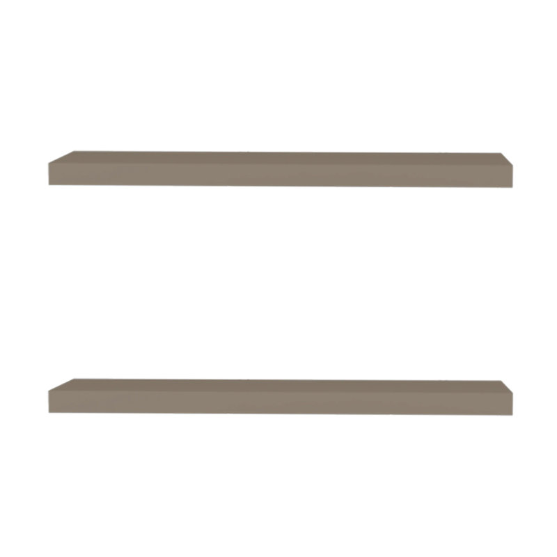 Taupe Floating Shelf, 1.5"H x 31.5"W x 9.8"D, Taupe
