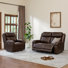 Mejas 2-Piece Genuine Leather Power Reclining Living Room Set